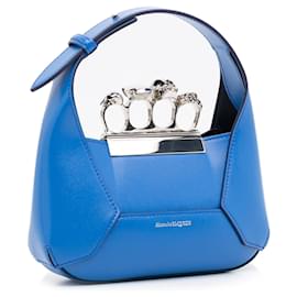 Alexander Mcqueen-Blue Alexander McQueen The Jewelled Mini Satchel-Blue