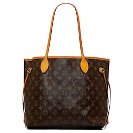 Louis Vuitton-Sac tote Neverfull MM Monogram Louis Vuitton marron-Marron