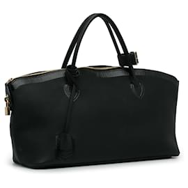 Louis Vuitton-Bolsa Louis Vuitton Cuir Obsession Lockit Leste-Oeste preta-Preto