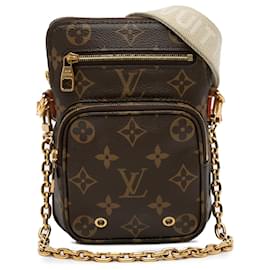 Louis Vuitton-Bolsa utilitária para telefone Monogram Louis Vuitton marrom-Marrom