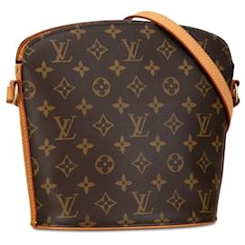 Louis Vuitton-Bolsa transversal Drouot Monograma Louis Vuitton marrom-Marrom