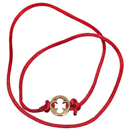 Louis Vuitton-Bracciale in corda di seta rossa Louis Vuitton Sun Idylle-Rosso