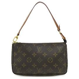 Louis Vuitton-Bolso de hombro Pochette Accessoires Monogram Louis Vuitton marrón-Castaño