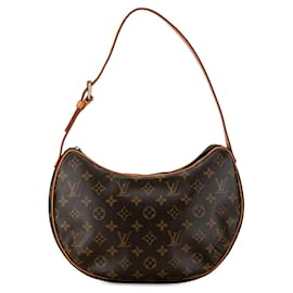 Louis Vuitton-Bolso hobo Croissant MM Monograma Louis Vuitton marrón-Castaño