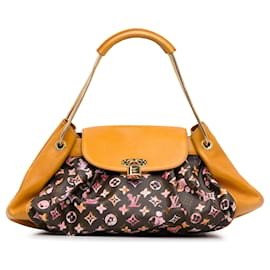 Louis Vuitton-Bolsa tote Jamais Monogram Watercolor Aquarelle Louis Vuitton x Richard Prince marrom-Marrom