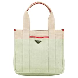 Prada-Cream Prada Canvas Tote-Cream