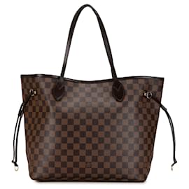 Louis Vuitton-Sac tote Neverfull MM Damier Ebene Louis Vuitton marron-Marron