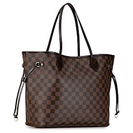 Louis Vuitton-Sac tote Neverfull MM Damier Ebene Louis Vuitton marron-Marron