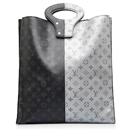 Louis Vuitton-Bolsa tote Norte-Sul Monogram Eclipse Louis Vuitton preta-Preto