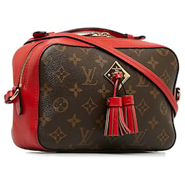 Louis Vuitton-Bolso Saintonge Monograma Louis Vuitton marrón-Castaño