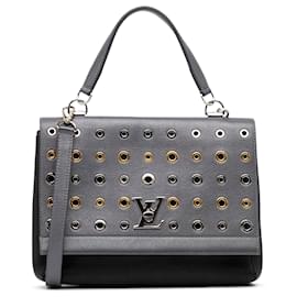 Louis Vuitton-Bolso LockMe II con ojales Louis Vuitton gris-Otro