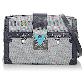 Louis Vuitton-Clutch Trunk Pop Monograma Damier Louis Vuitton Cinza-Outro