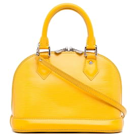 Louis Vuitton-Bolsa Epi Alma BB Louis Vuitton amarela-Amarelo