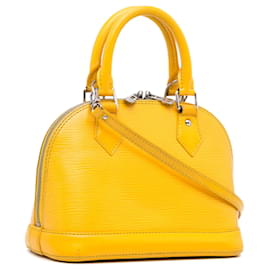 Louis Vuitton-Bolsa Epi Alma BB Louis Vuitton amarela-Amarelo