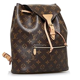 Louis Vuitton-Brown Louis Vuitton Monogram Montsouris NM Backpack-Brown