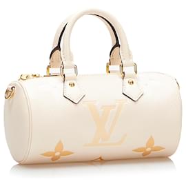 Louis Vuitton-Sac à main Papillon BB Monogram en toile Louis Vuitton crème-Écru