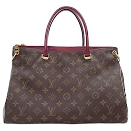 Louis Vuitton-Brown Louis Vuitton Monogram Pallas MM Satchel-Brown