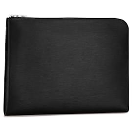 Louis Vuitton-Black Louis Vuitton Epi Pochette Jour GM Clutch Bag-Black