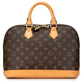 Louis Vuitton-Bolso de mano Alma PM Monograma Louis Vuitton marrón-Castaño