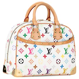 Louis Vuitton-Bolsa de mão Trouville Monogram Multicolore Louis Vuitton branca-Branco