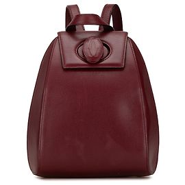 Roter Leder-Rucksack Must de Cartier Rot