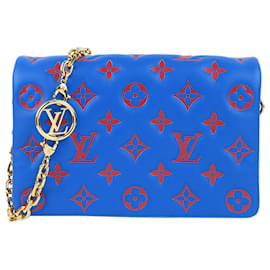 Louis Vuitton-Pochette Coussin Monograma Louis Vuitton azul-Azul