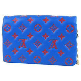 Louis Vuitton-Pochette Coussin Monograma Louis Vuitton azul-Azul