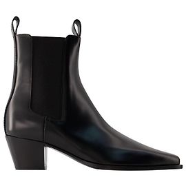 Totême The City Ankle Boots - Toteme - Leather - Black Black