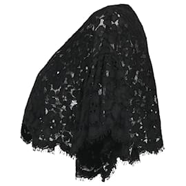 Dolce & Gabbana-Dolce & Gabbana Lace Bolero Top in Black Cotton-Black