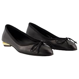 Alexander Mcqueen-Armadillo Ballerinas - Alexander McQueen - Leather - Black-Black