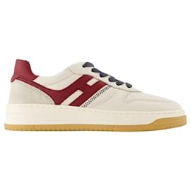 Hogan-Sneakers H630 - Hogan - Pelle - Beige-Marrone,Beige