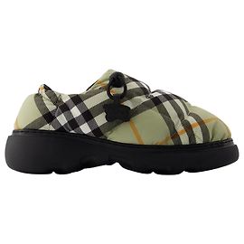 Mule Basse Pillow - Burberry - Nylon - Beige Grigio