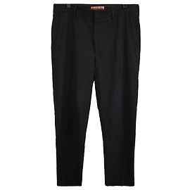 Pantalones rectos de algodón negro Acne Studios Negro