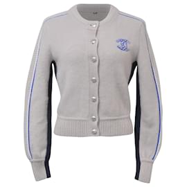 Chanel-Chanel Buttoned Cardigan in Grey Cashmere-Grey