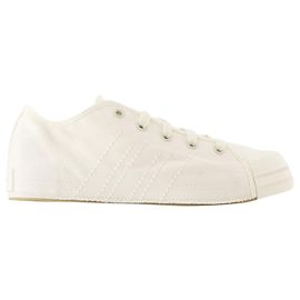 Y3 Nizza Lo Sneakers - Y-3 - Leder - Weiß Weiß