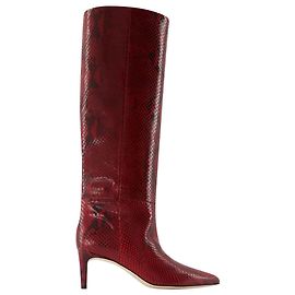 Botas Stiletto 60 - Paris Texas - Cuero - Burdeos Roja Burdeos