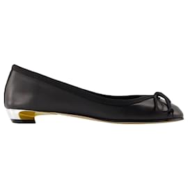 Alexander Mcqueen-Armadillo Ballerinas - Alexander McQueen - Leather - Black-Black