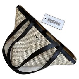Loewe Bolso Puzzle Fold en jacquard de algodón Beige