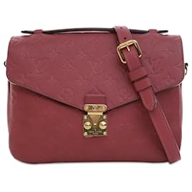 Louis Vuitton-Louis Vuitton Red Monogram Empreinte Pochette Metis-Red