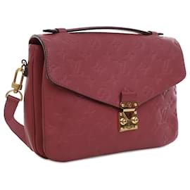 Louis Vuitton-Louis Vuitton Red Monogram Empreinte Pochette Metis-Red