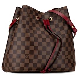 Louis Vuitton-Louis Vuitton Marrón Damier Ébène Neonoe-Castaño