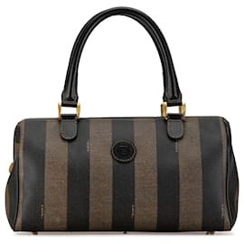 Fendi-Sac Boston Pequin marron Fendi-Marron