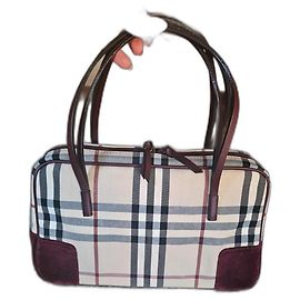 Burberry Bolsa de veludo Haymarket. Outro