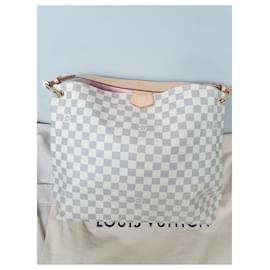 Louis Vuitton-Borsa a Spalla Graceful MM Azur Rosa-Bianco sporco