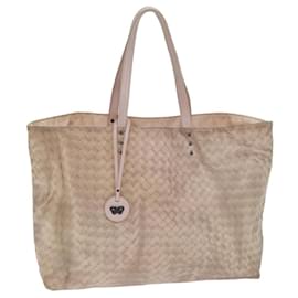 Autre Marque-BOTTEGA VENETA Tote Bag Nylon Beige Auth 78910-Beige