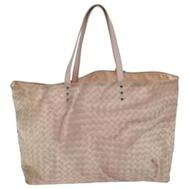 Autre Marque-BOTTEGA VENETA Tote Bag Nylon Beige Auth 78910-Beige