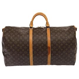 Louis Vuitton-LOUIS VUITTON Monogram Keepall Bandouliere 60 Boston Bag M41412 LV Auth 79096-Monogram