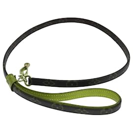 Louis Vuitton-LOUIS VUITTON Monogram Less Baxter MM Dog Leash M58056 LV Auth 78922-Monogram