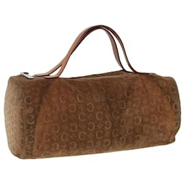 Céline-CELINE C Macadam Canvas Hand Bag Brown Auth 79190-Brown