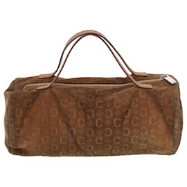 Céline-CELINE C Macadam Canvas Hand Bag Brown Auth 79190-Brown
